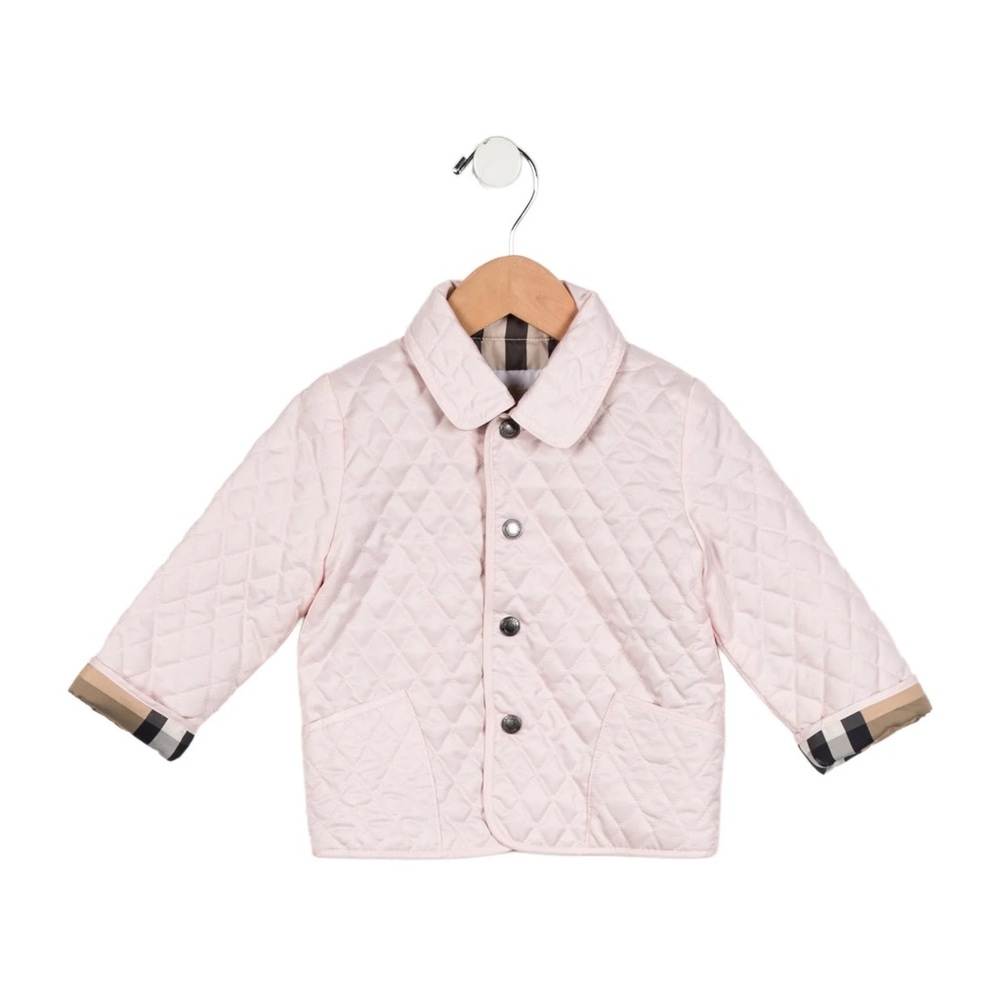 Burberry Pink Quilted Kids Jacket